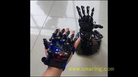 pen Source Somatosensory Glove Wearable Mechanical Finger Exoskeleton Bluetooth Control Robot Clamp