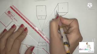 تعليم الرسم الدرس الثاني: المنظور الهندسي من نقطة واحدة ❤️
