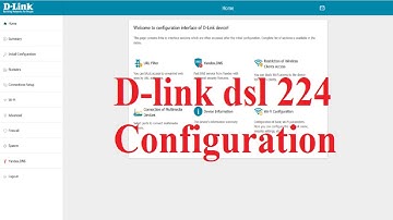 dlink dsl 224 configuration.