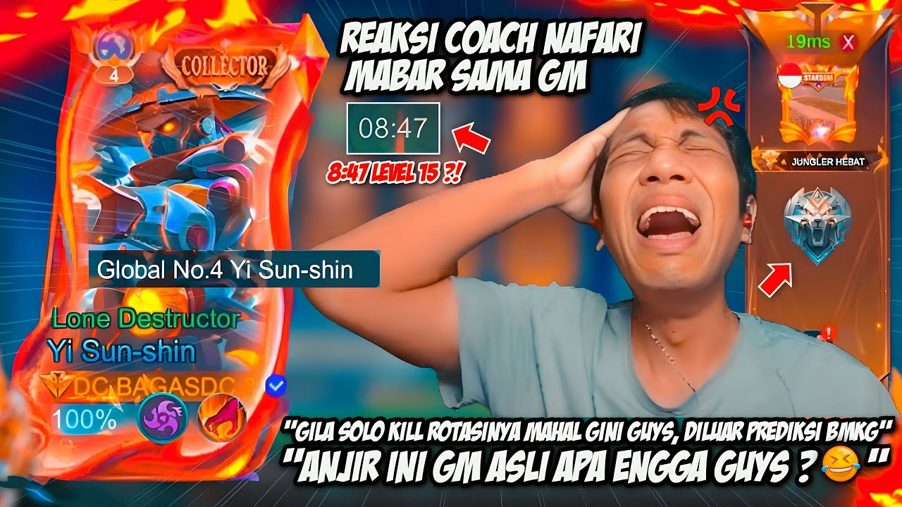 PRANK COACH NAFARI / STREAMER PAKE AKUN GM ! SAMPE KAGET LIAT ROTASINYA DILUAR PREDIKSI BMKG 😂