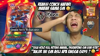 PRANK COACH NAFARI / STREAMER PAKE AKUN GM ! SAMPE KAGET LIAT ROTASINYA DILUAR PREDIKSI BMKG 😂