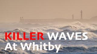 Whitby Rough Sea May 2022 - Crazy Family Risk Children's Life For Photograph