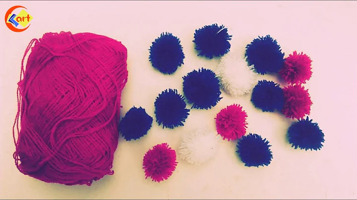 DIY : Mini Yarn Pom Poms Easy Tutorial