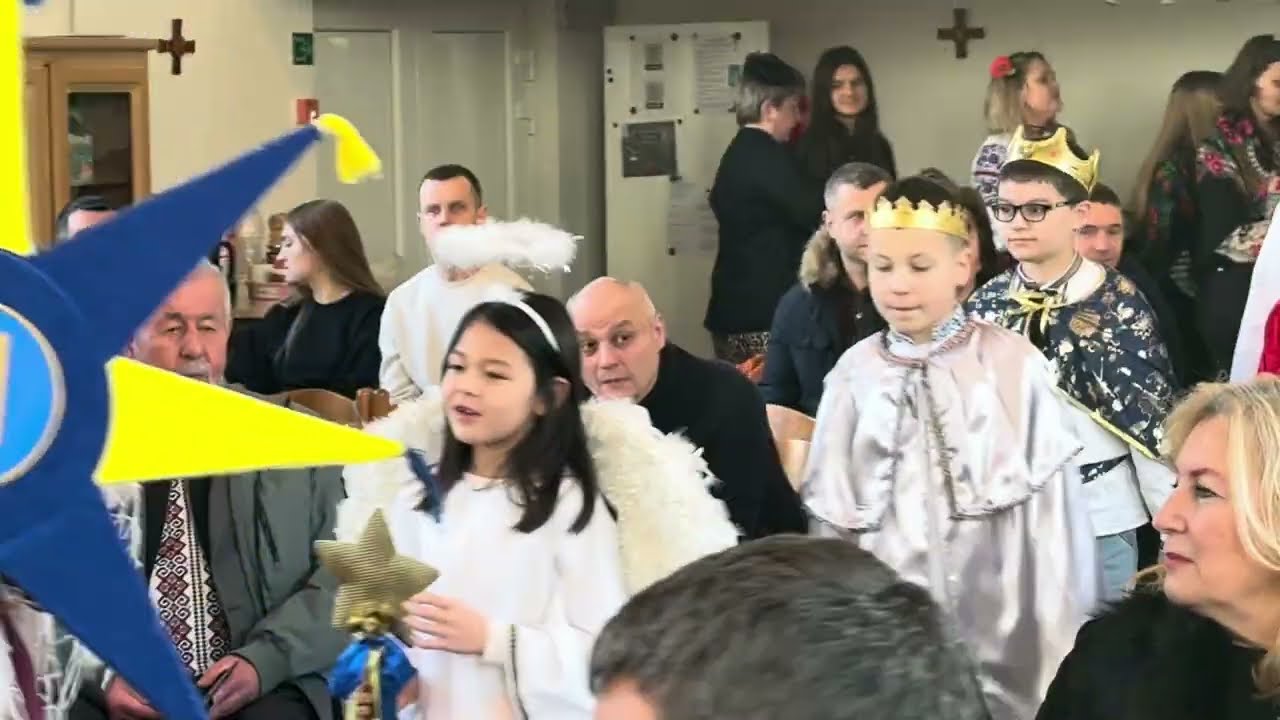 Вертеп Рідної школи м.Льєж на парафії Покрови Пресвятої Богородиці УГКЦ м.Льєж