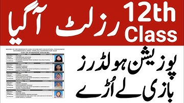 Position Holders 12th Class 2024 | 12th Class Position Holders 2024 | Inter Position Holders 2024