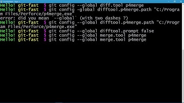 062 Configuring Git Diff and Merge tool p4merge for Windows Lab