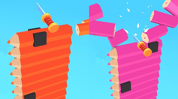 Stack Cutter ! Relaxing sounds! Satisfying Video