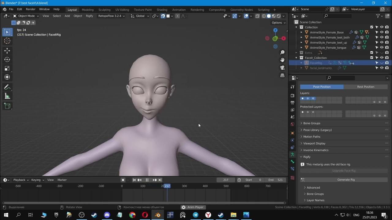 blender faceit test ARKit YouTube