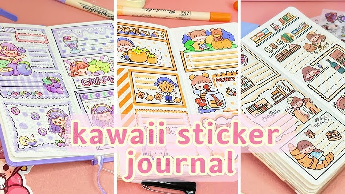 stickers journaling 💕cute kawaii sticker🌈 Immersive ASMR bullet