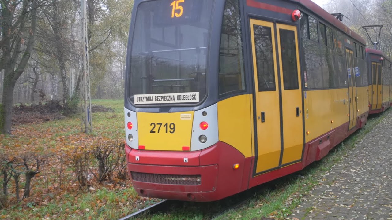 Poland, Łódź, tram 15 ride from Kilińskiego - Pomorska to Stoki