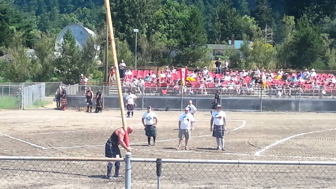 Highland Games Caber Toss Championship 2014 - YouTube