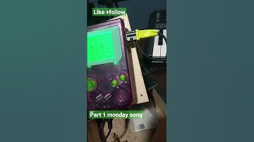 part 1 Monday song jam jamming with my gameboy chiptune sounds #lofi #songcreation #gameboy