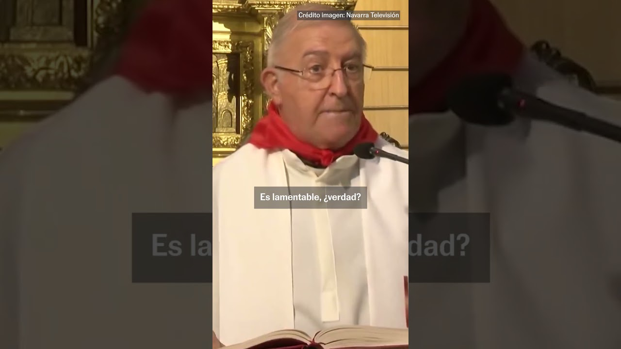 El polémico discurso racista del cura de Cascante: "¿Y los nacionales?" #shorts
