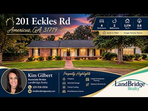 201 Eckles Rd, Americus, GA home video tour