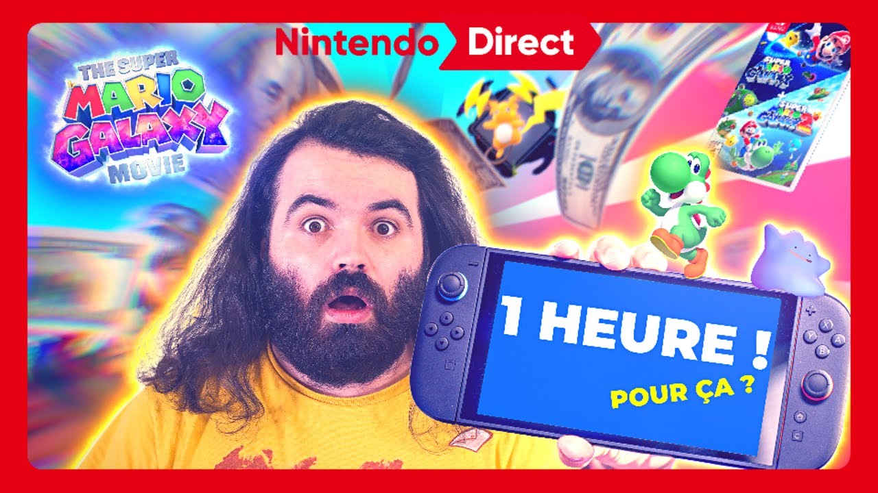 JE RÉAGIS À CE NINTENDO DIRECT D'UNE HEURE ! (je pleure du sel)