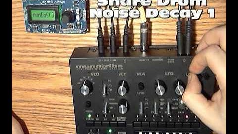 Korg Monotribe Drum Decay and Individual out Mods