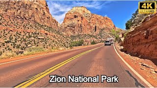 Zion National Park Scenic Drive 4K  Utah National Park