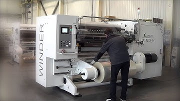 Shaftless unwind including lifting of parent roll  / załadunek rolki matki