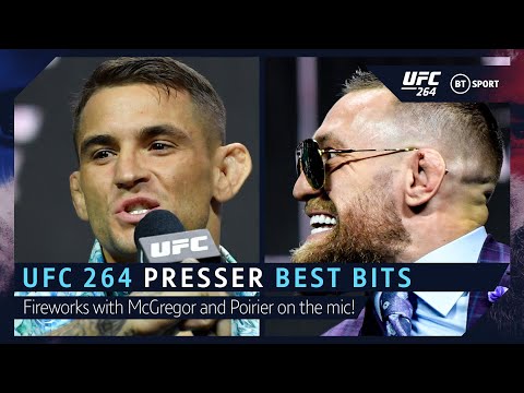 UFC 264: Conor McGregor throws kick at Dustin Poirier, insults his wife in  heated press conference