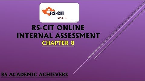 RSCIT I Learn Assessment 8 Most Important Question and Answer in Hindi For RSCIT Exam 2023.
