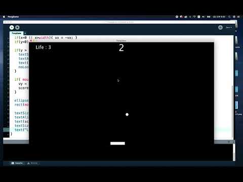 간단하게 만드는 게임만들기 시리즈 :  프로세싱으로 만드는 게임 - Game Programming with Processing : Pong Game 02