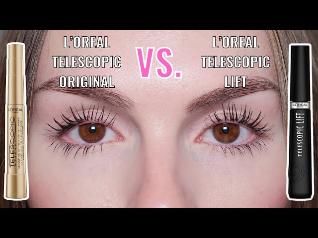 L'OREAL TELESCOPIC LIFT MASCARA VS. ORIGINAL, 8-HOUR WEAR TEST & REVIEW