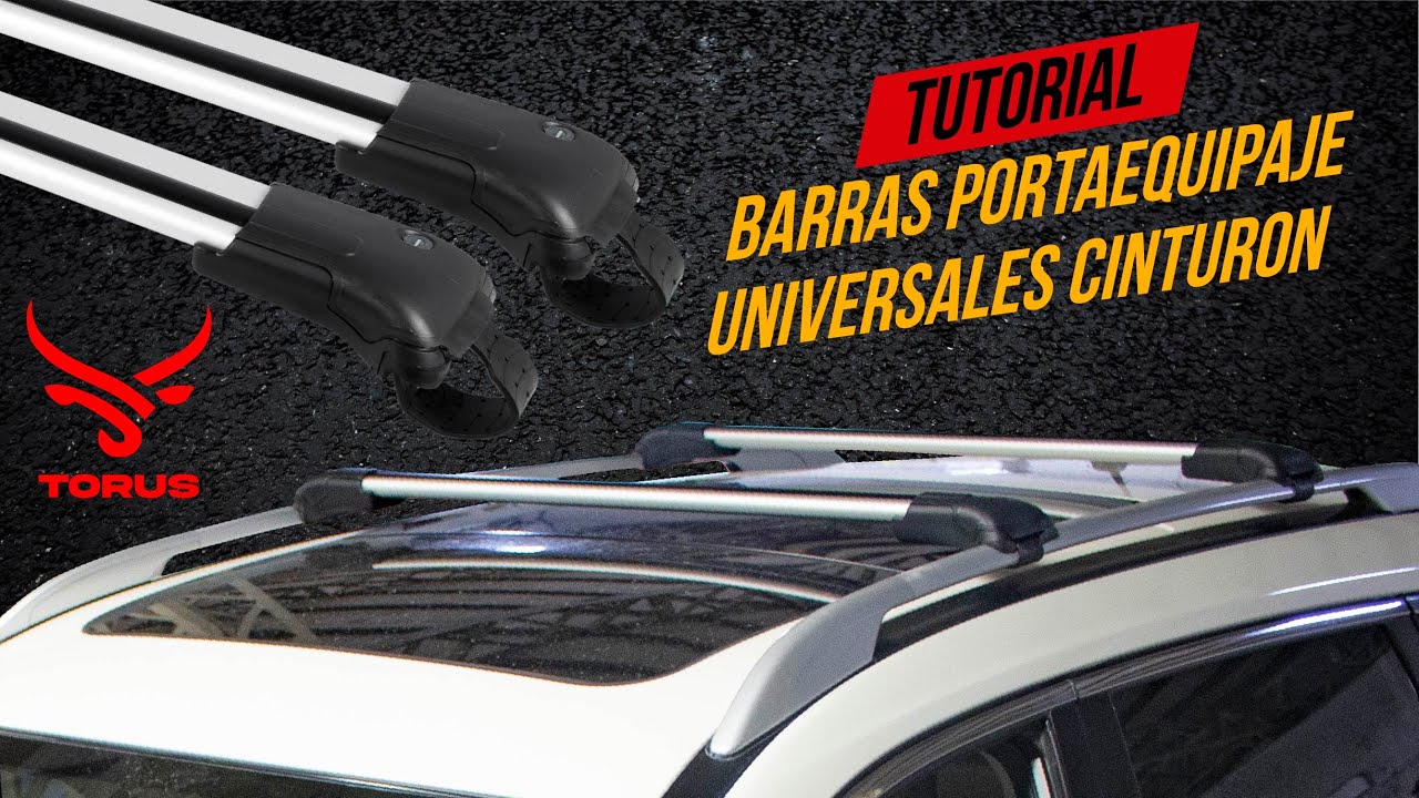 Arqueología sangre elemento 🔰Barras Portaequipaje UNIVERSALES Wingbar con Cinturón🔰 Para Auto y  Camioneta | Tutorial Torus - YouTube