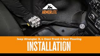 Armorlite JL 4Door Front and Rear Flooring Installation Instructions