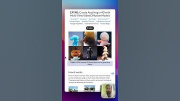 Video to 4D video AI model