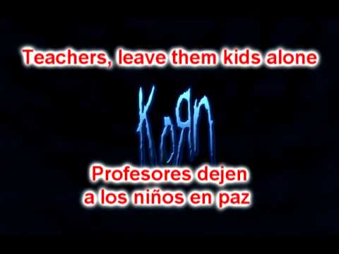 KoRn - Another brick in the wall lyrics Sustitulado Ingles - Español