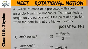 A particle of mass m is projected with speed u at an angle  thetha wth the horizontal.  The magnitud