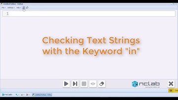 Checking Python Text Strings with the Keyword in