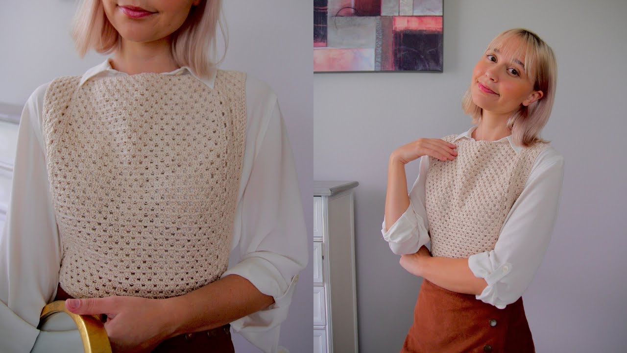 Simple Beginner Crochet Vest YouTube