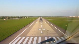 Bombardier Dash 8 Q400 | AirBerlin | Cockpit Landing at Düsseldorf Airport | 60 FPS