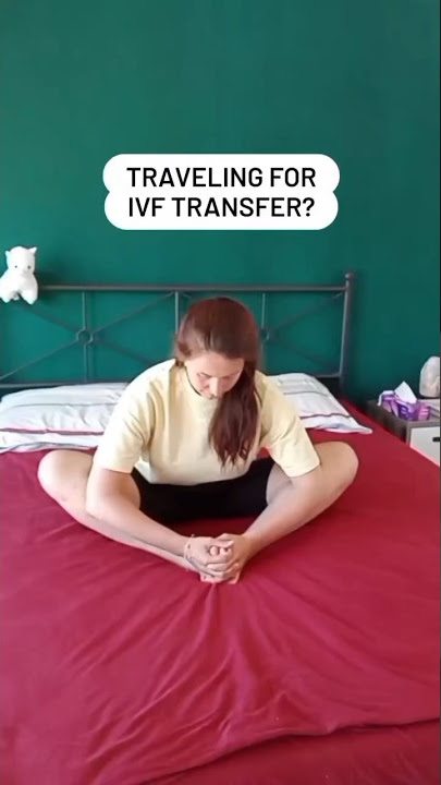 Yoga poses before IVF transfer. 🤞 #ivf #fertilityyoga