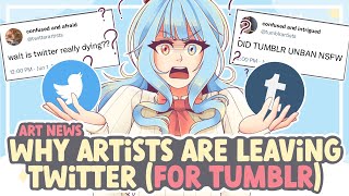 Why Artists Are LEAVING TWITTER (For Tumblr?!) || SPEEDPAINT   COMMENTARY