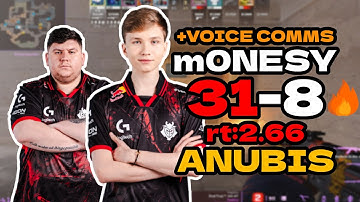 😯m0NESY (31-8) rt:2.66 w/HeavyGod +VOICE COMMS l EU FACEIT RANKED (anubis) | #cs2 #pov
