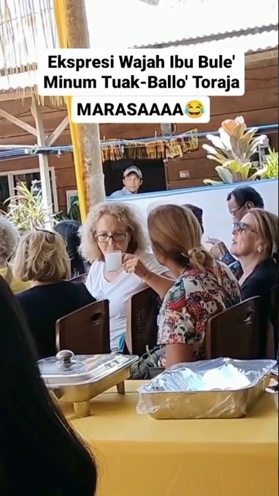 Reaksi Oma Bule' Minum Tuak Arak Toraja #shorts #tuak #arak #toraja #torajautara #gwenchana #viral