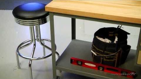 Little Giant Butcher Block Top Mobile Workbench with Drawers - Product Review Video