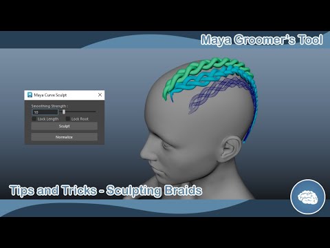 Maya Groomer's Tool Tips and Tricks: Sculpting Braids - YouTube