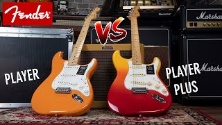 Fender Player vs Player Plus: Stratocasters