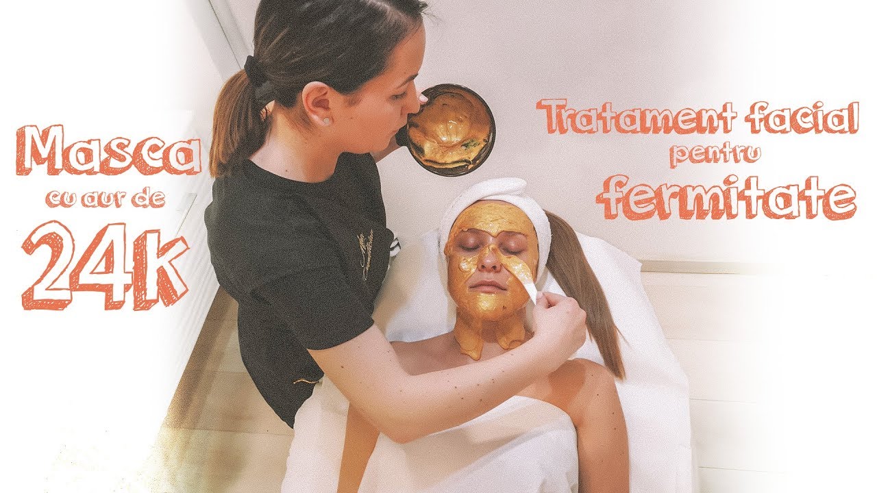 Masca cu aur de 24K - tratament facial pentru fermitate