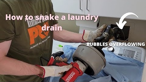 Water overflow from washing machine drain #handyman #plumbing #diy