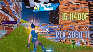 RTX 3060 ti + Intel i5 11400F Fortnite chapter 5 season 1 gameplay| Performance mode