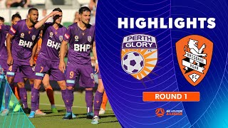 Match Highlights Perth Glory 1 - 1 Brisbane Roar: Round 1 Hyundai A-League 2019\/20 Season