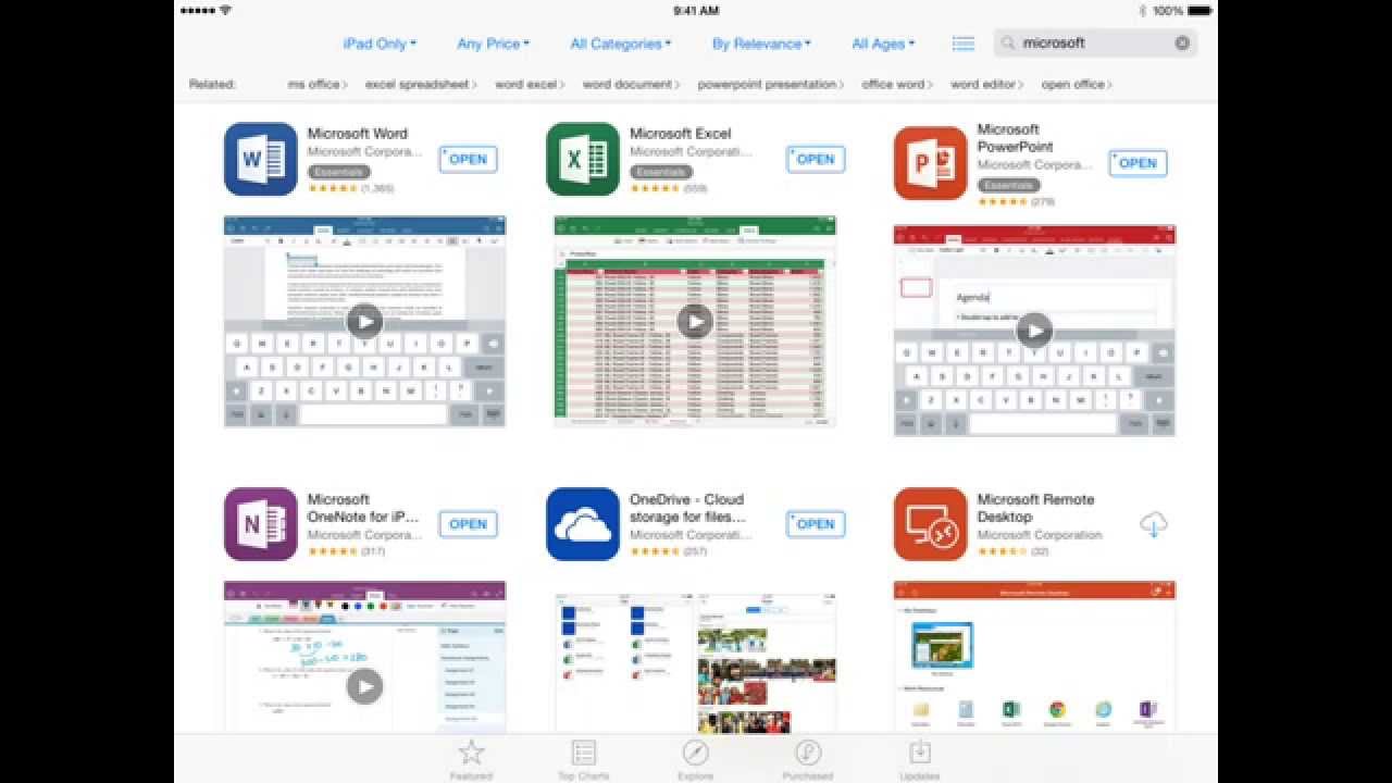 How to Install Office Apps onto iPad - YouTube