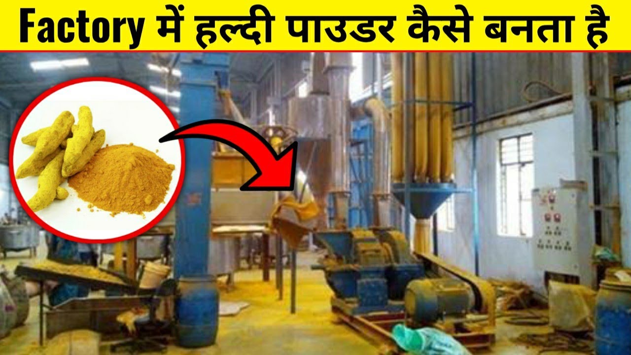 Factory में कैसे बनाया जाता हैं हल्दी पाउडर Factory Mein Haldi