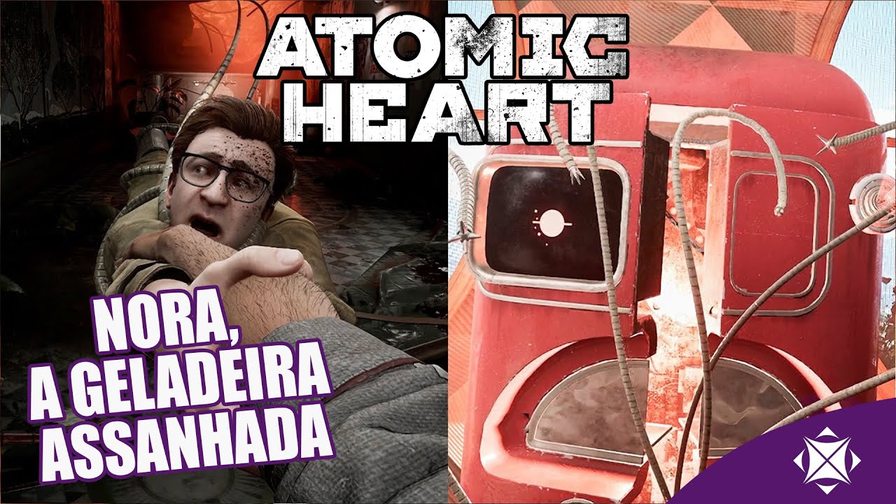 Eu sou a voz da Geladeira (Safada) Nora, em Atomic Heart 