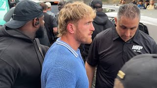 Jake & Logan Paul STOP traffic in New York after Mike Tyson press conference!