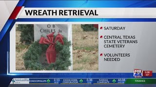 Volunteers needed to remove wreaths from Central Texas State Veterans Cemetery